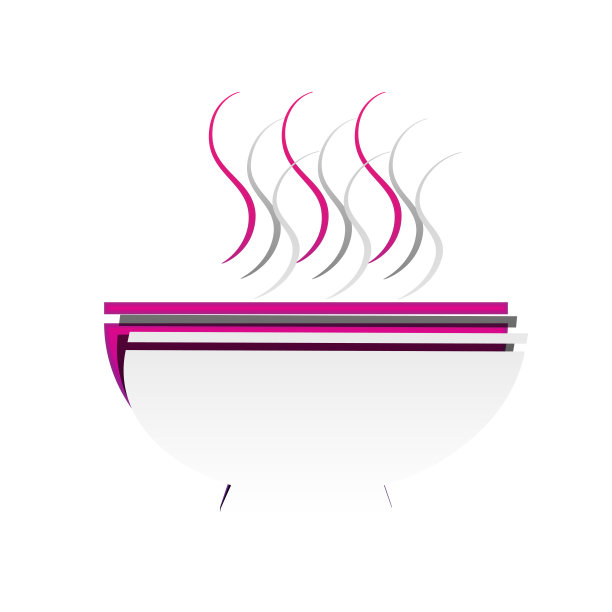 汤的迹象。向量。可拆卸的纸，底部有阴影图片下载