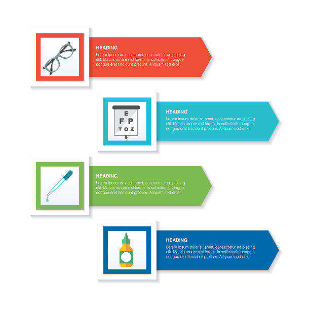 医疗保健图标在平面设计风格图片下载