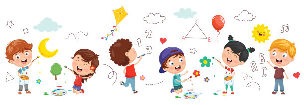 童年插画素材ID：316712496