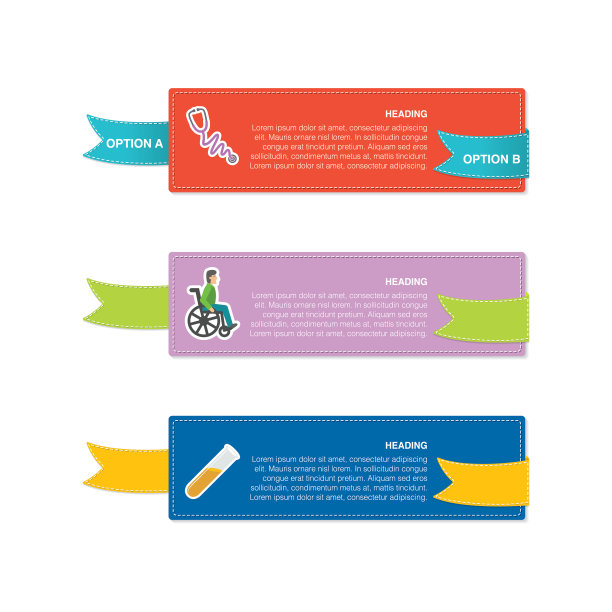 医疗保健图标在平面设计风格图片下载