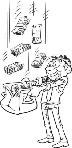 商人和金钱图片下载