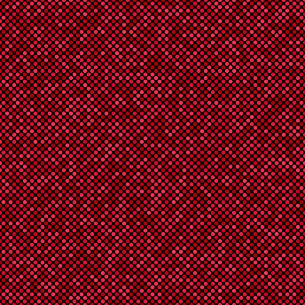 红色无缝点图案背景矢量设计素材图片
