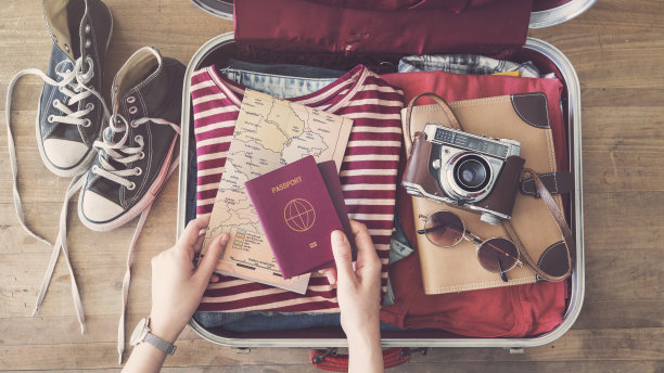 旅行箱准备概念图片下载