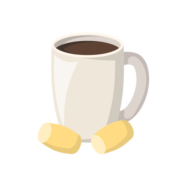 矢量卡通杯和热巧克力图片下载