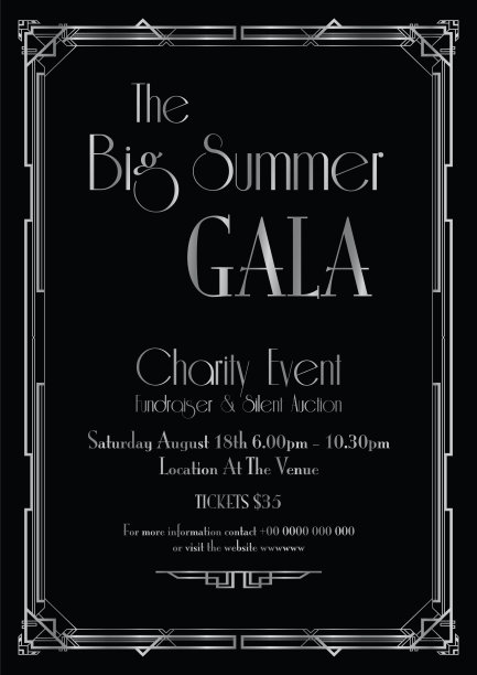 黑色背景上的装饰线边框图片下载