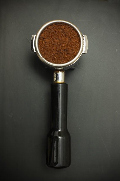 磨碎的咖啡豆俯视图素材图片