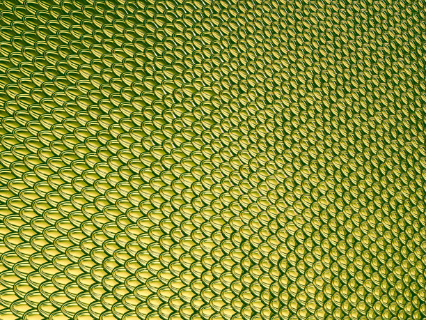 黄绿金色鳞片材质或背景纹理图片下载