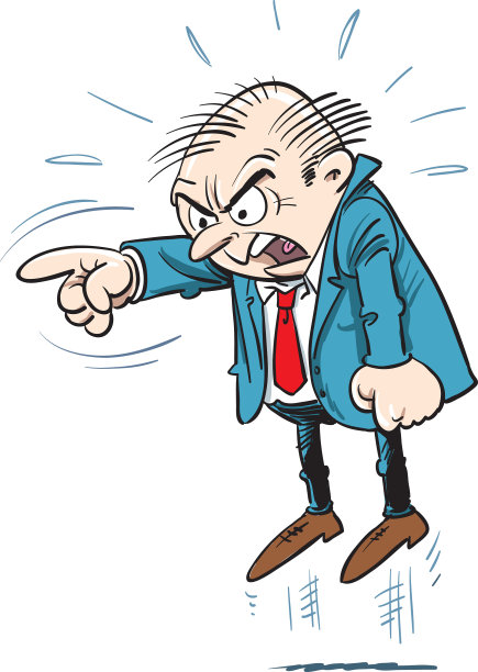 愤怒的商人图片下载