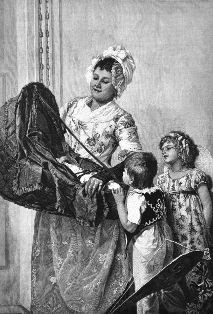 有新生儿的家庭幸福_ 1895图片下载