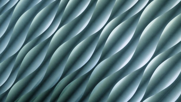 背景和纹理，绿松石，蓝色，绿色。具有光影效果的抽象波浪或螺旋图案图片下载