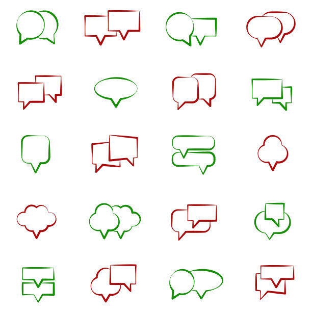 演讲气泡图标图片下载