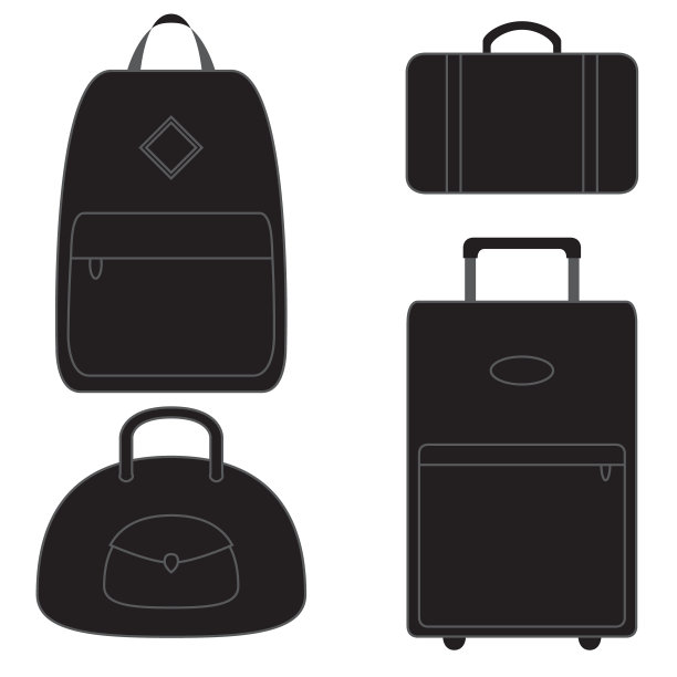 手提箱和旅行袋插图图片下载