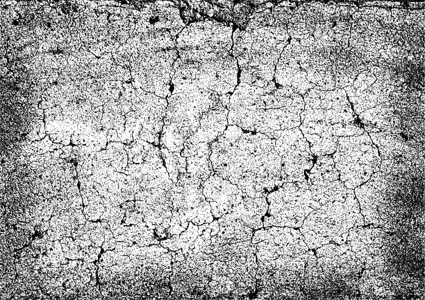 单色垃圾纹理背景。损坏的石墙上有裂缝。矩形的背景图片下载