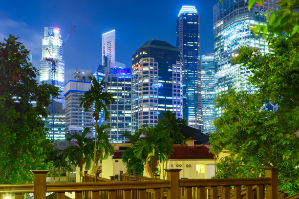 晚上新加坡图片下载