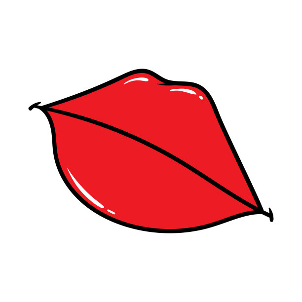 卡通红嘴唇图片下载