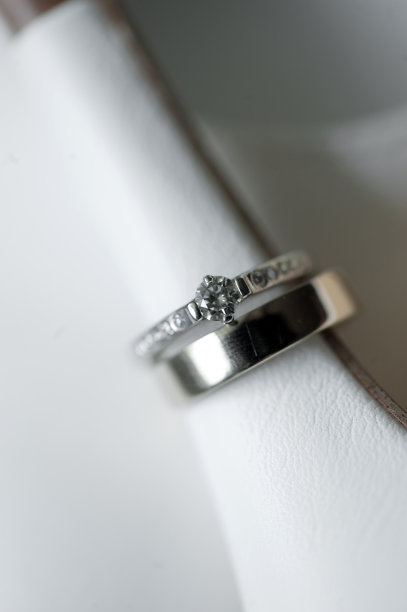 特写结婚戒指图片下载