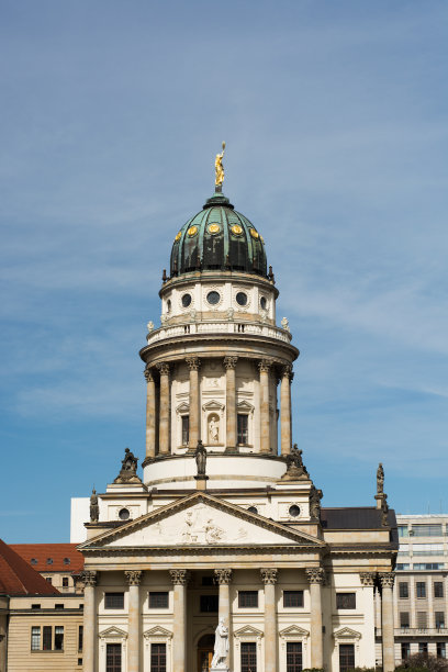 柏林的法国大教堂素材图片