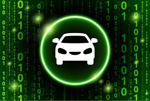 汽车二进制码矢量模式背景图片下载