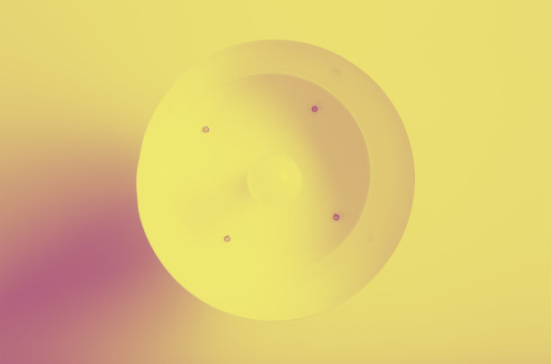 抽象形象的天花板吊灯与双色调图片下载