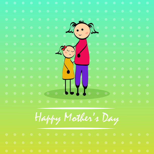 母亲节的背景插图图片下载
