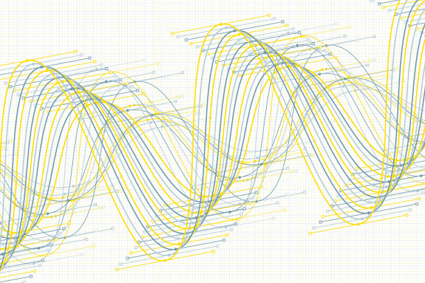 电矢量正弦波图形模式水平图片下载