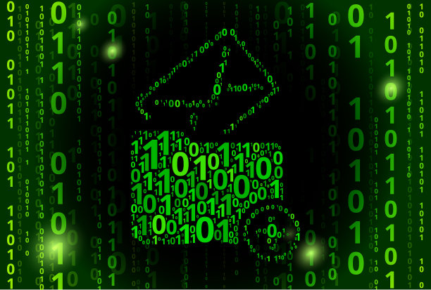 添加信文件夹二进制代码向量模式背景图片下载