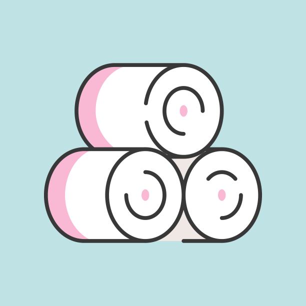 毛巾排图标，填充轮廓图片下载