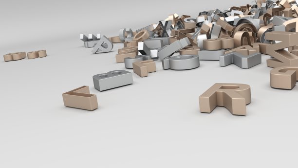 抽象的字母背景图片下载