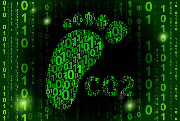 CO2足迹二进制代码向量模式背景图片下载