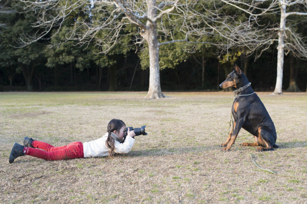 小女孩要拍照了图片下载