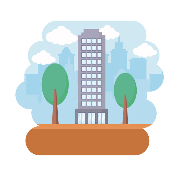 城市建筑图标图片下载