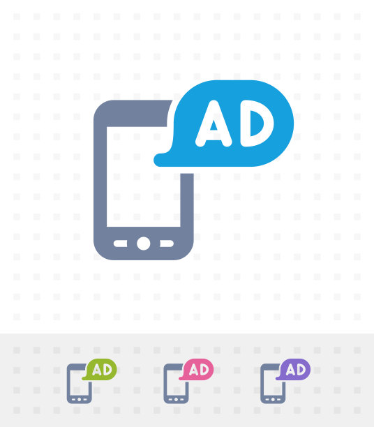 手机上的广告-点击图标图片下载