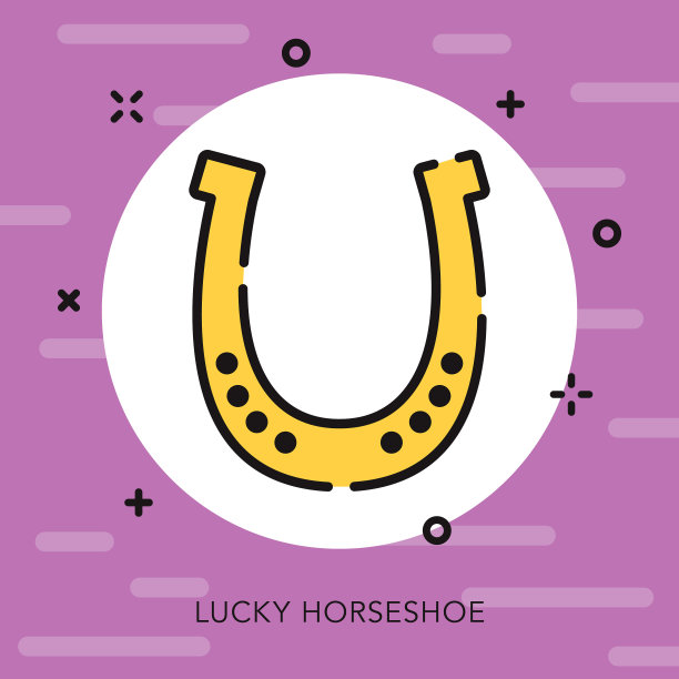 马蹄开放轮廓赌场图标图片下载