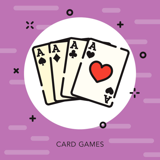 赌场纸牌轮廓图标图片下载