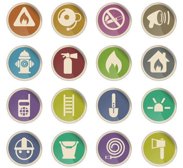 消防队图标集图片下载