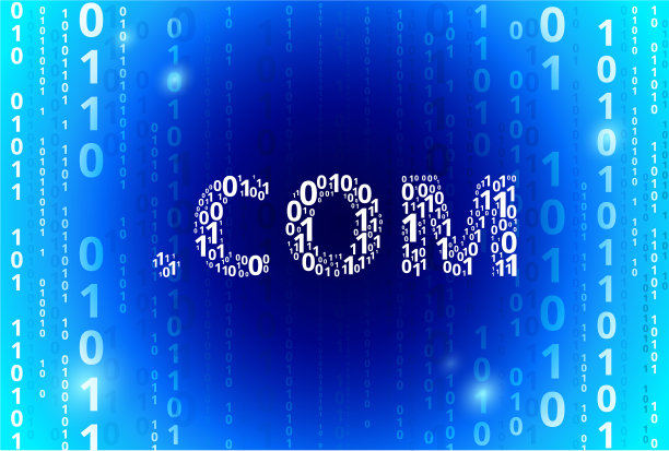 二进制代码蓝色矢量模式背景图片下载