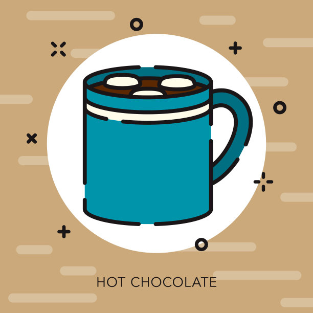 热巧克力打开轮廓加拿大图标图片下载