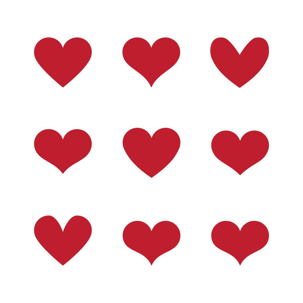 爱心矢量图素材ID：316894314