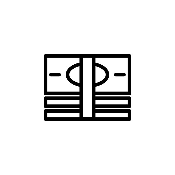 钞票图标。极简概念手机App和网页应用元素。用于网站设计和App开发的细线条图标图片下载