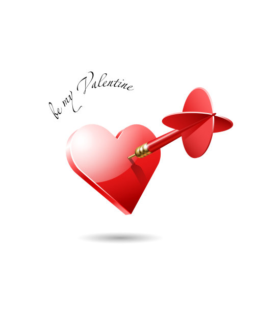 情人节贺卡。图片下载