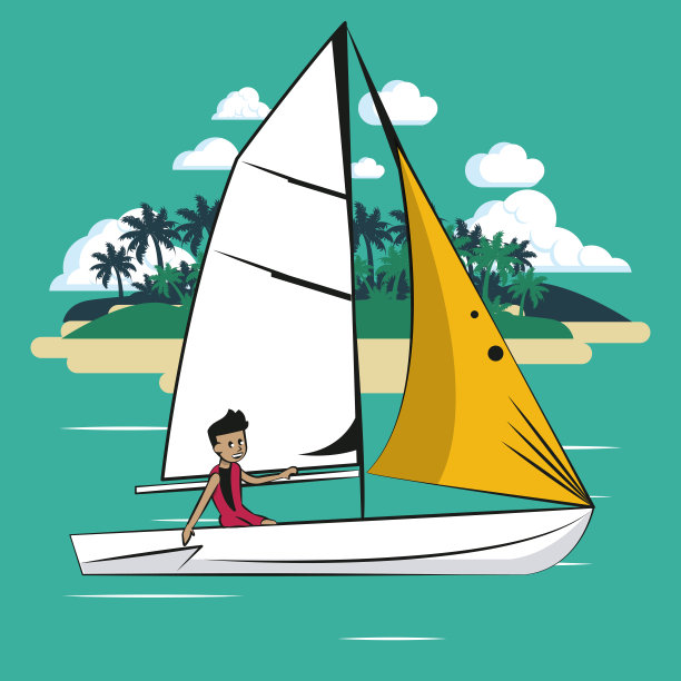 帆船水上运动图片下载