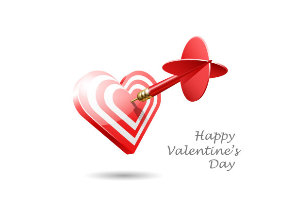 情人节贺卡。图片下载