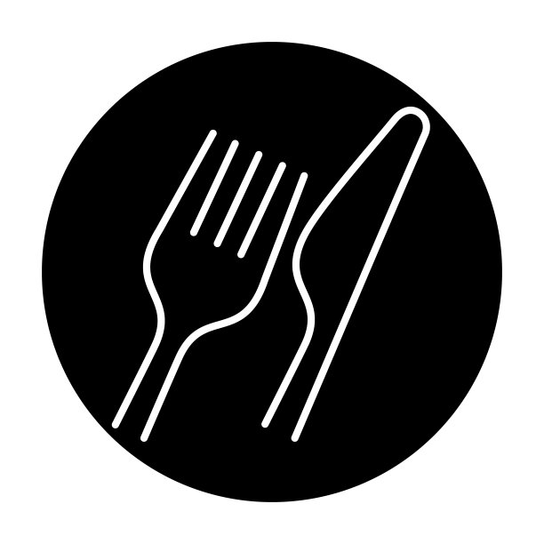 黑白相间的圆形图标图片下载