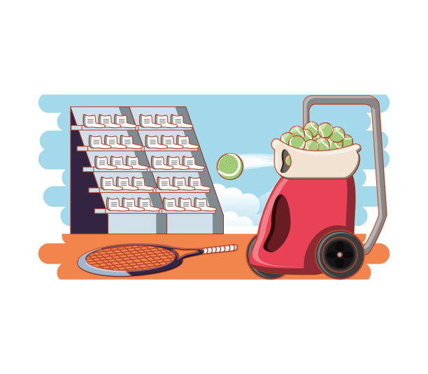 用球拍和投掷球的网球场比赛图片下载