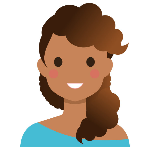 用户Avatar-Woman。一个漂亮的卷毛女人。图片下载