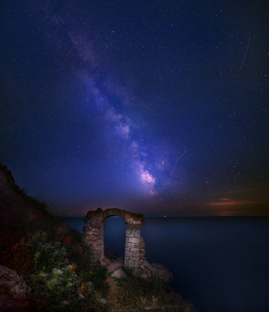 星空和银河夜景素材图片