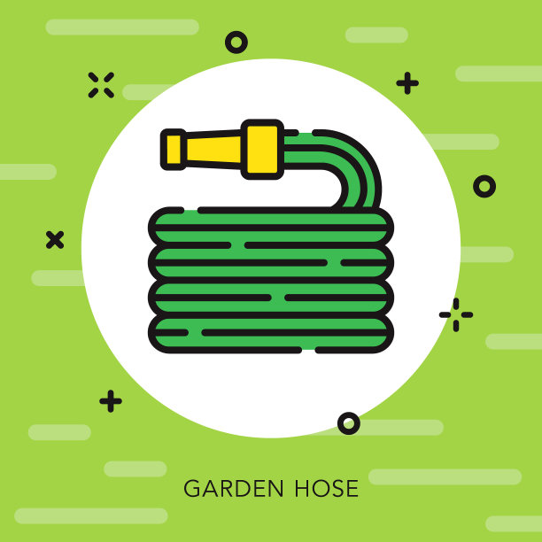 软管打开轮廓园艺图标图片下载