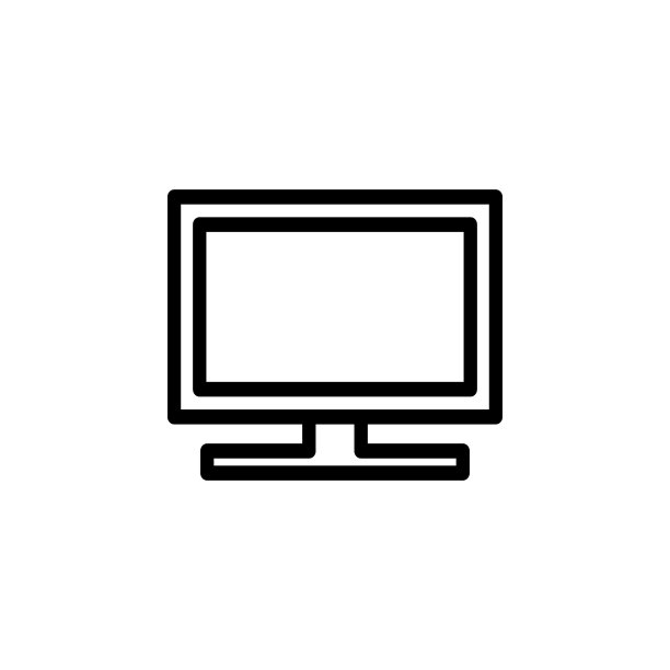 电视图标：移动概念和Web应用程序的简约图标元素，网站设计、应用开发的细线图标图片下载