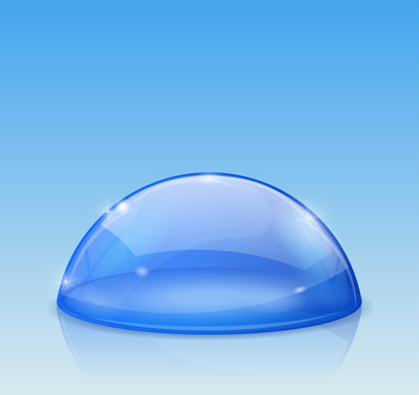蓝色圆顶，玻璃半球形图片下载