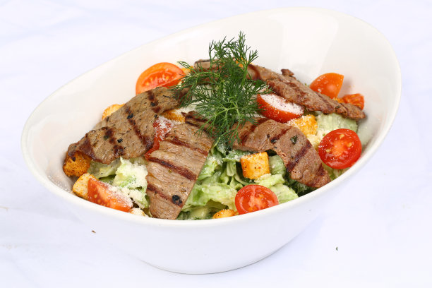 牛扒配沙拉图片下载